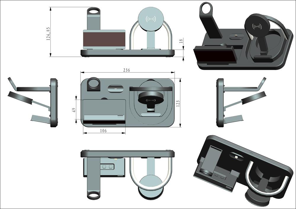 充電座3D設(shè)計